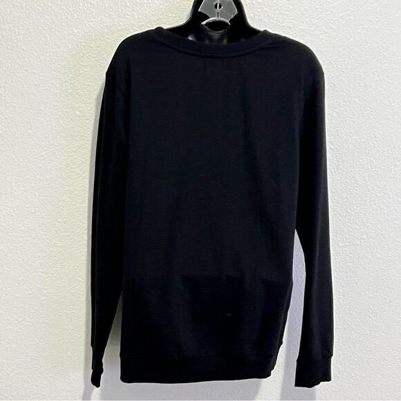 NWT Secret Soul “Do Good” black White Embroidered Logo Tunic Sweatshirt M - Picture 5 of 9